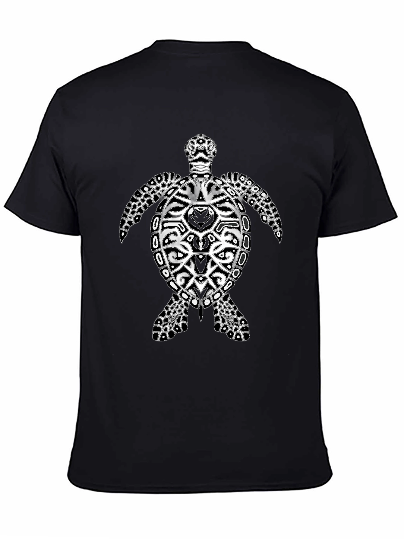 Turtle Graphic Black Tee