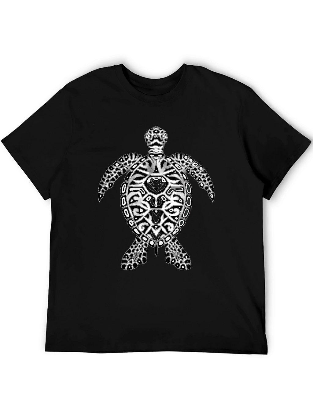 Turtle Graphic Black Tee