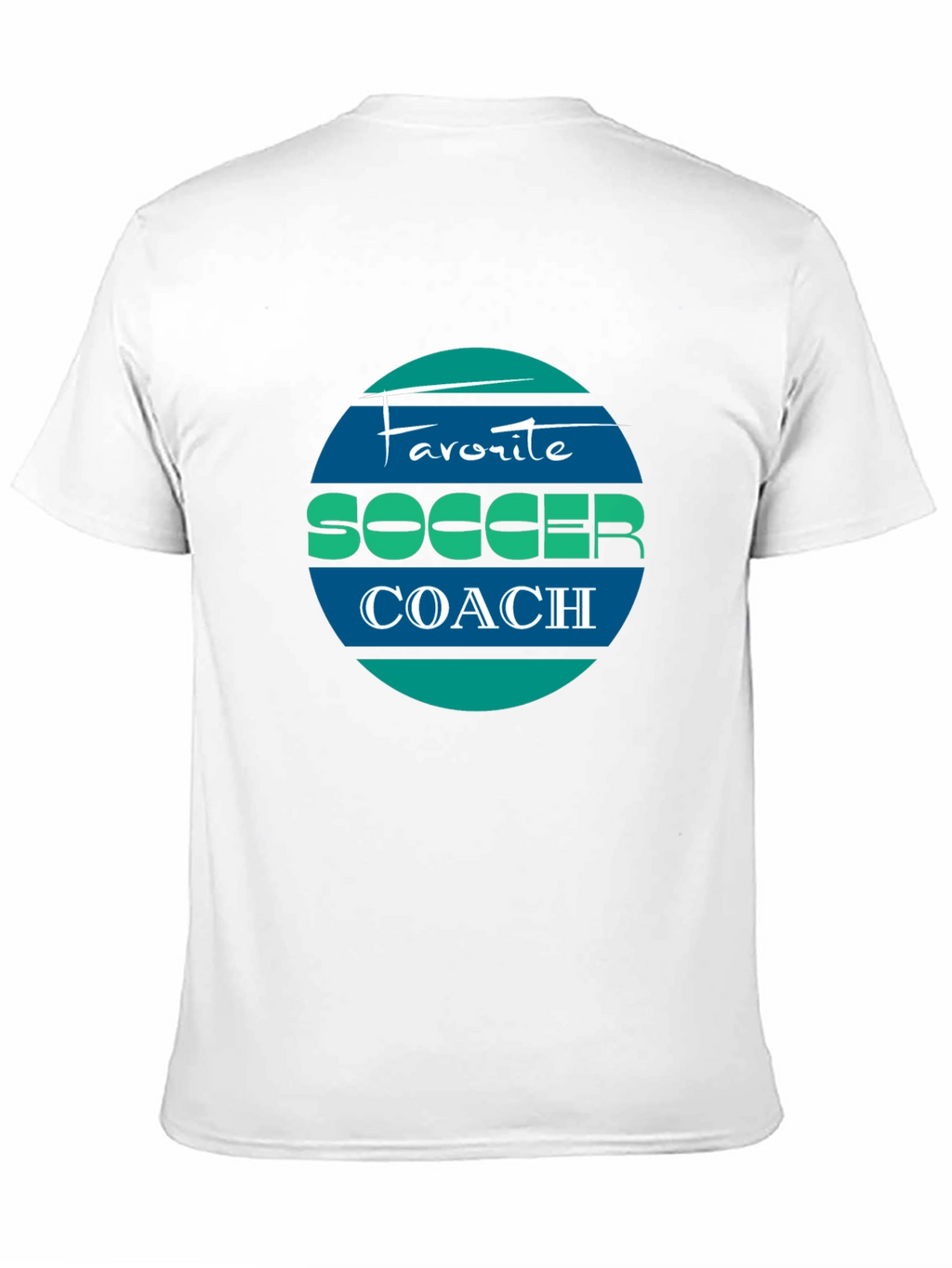 Favorite Soccer Coach Tee - Black Cotton Blend