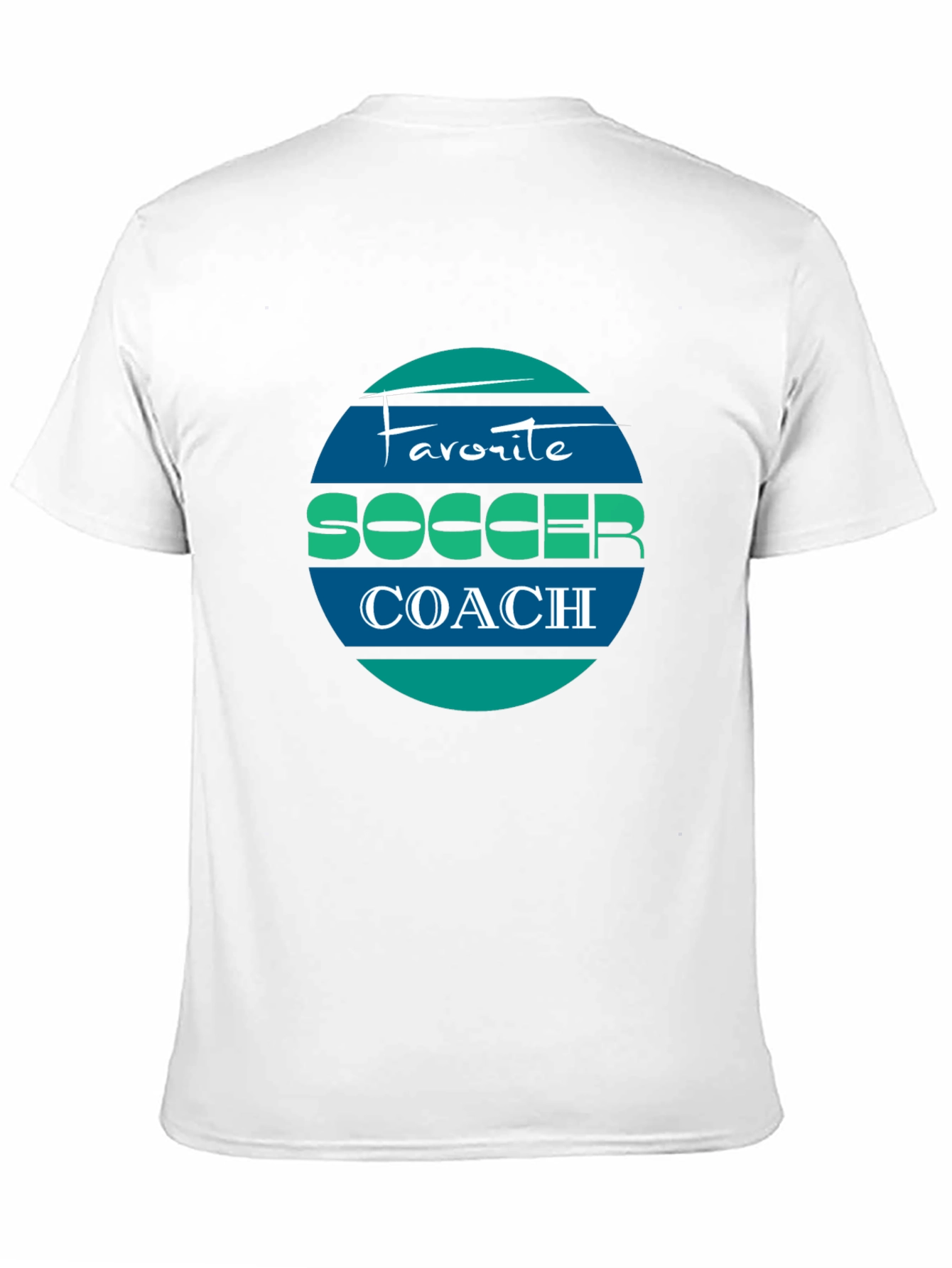 Favorite Soccer Coach Tee - Black Cotton Blend