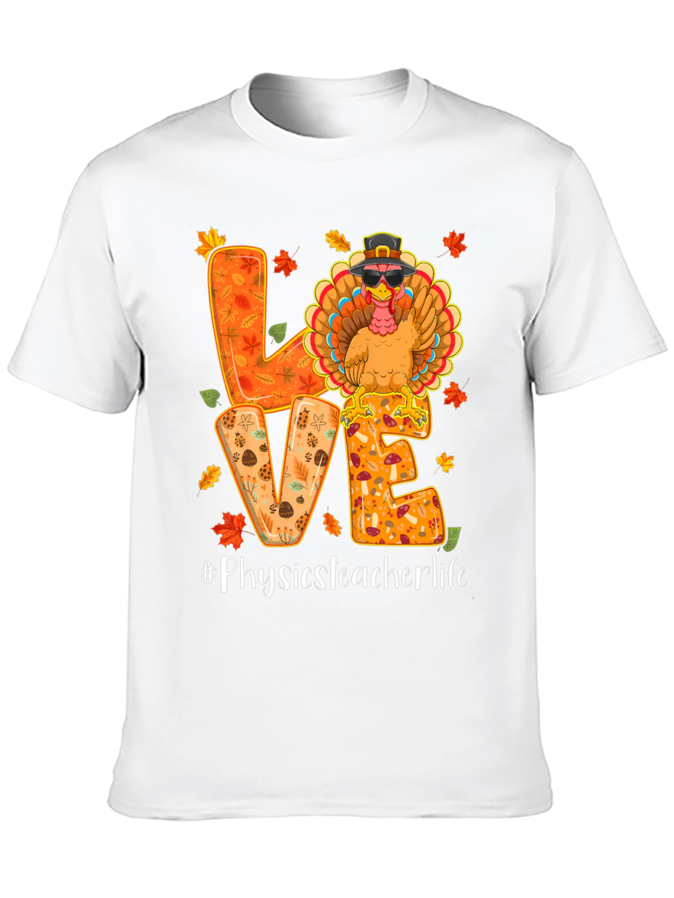 Physics Teacher Life Thanksgiving Turkey Shirt