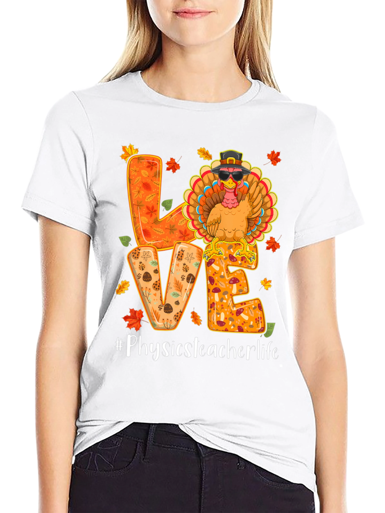 Physics Teacher Life Thanksgiving Turkey Shirt