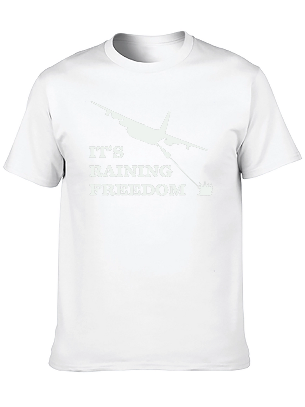 Its Raining Freedom Black Graphic Tee