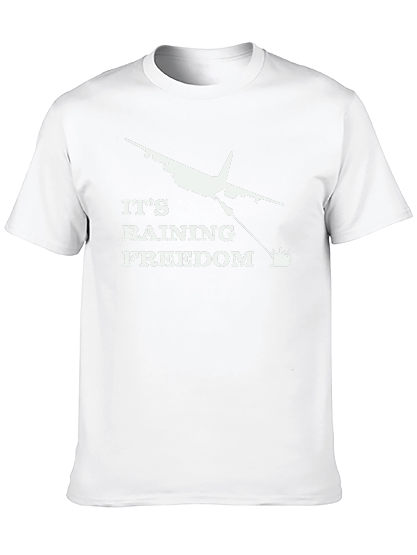 Its Raining Freedom Black Graphic Tee
