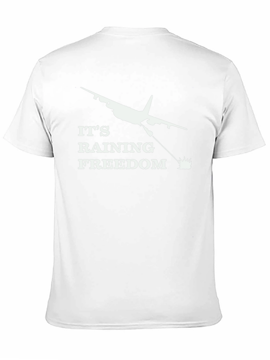 Its Raining Freedom Black Graphic Tee