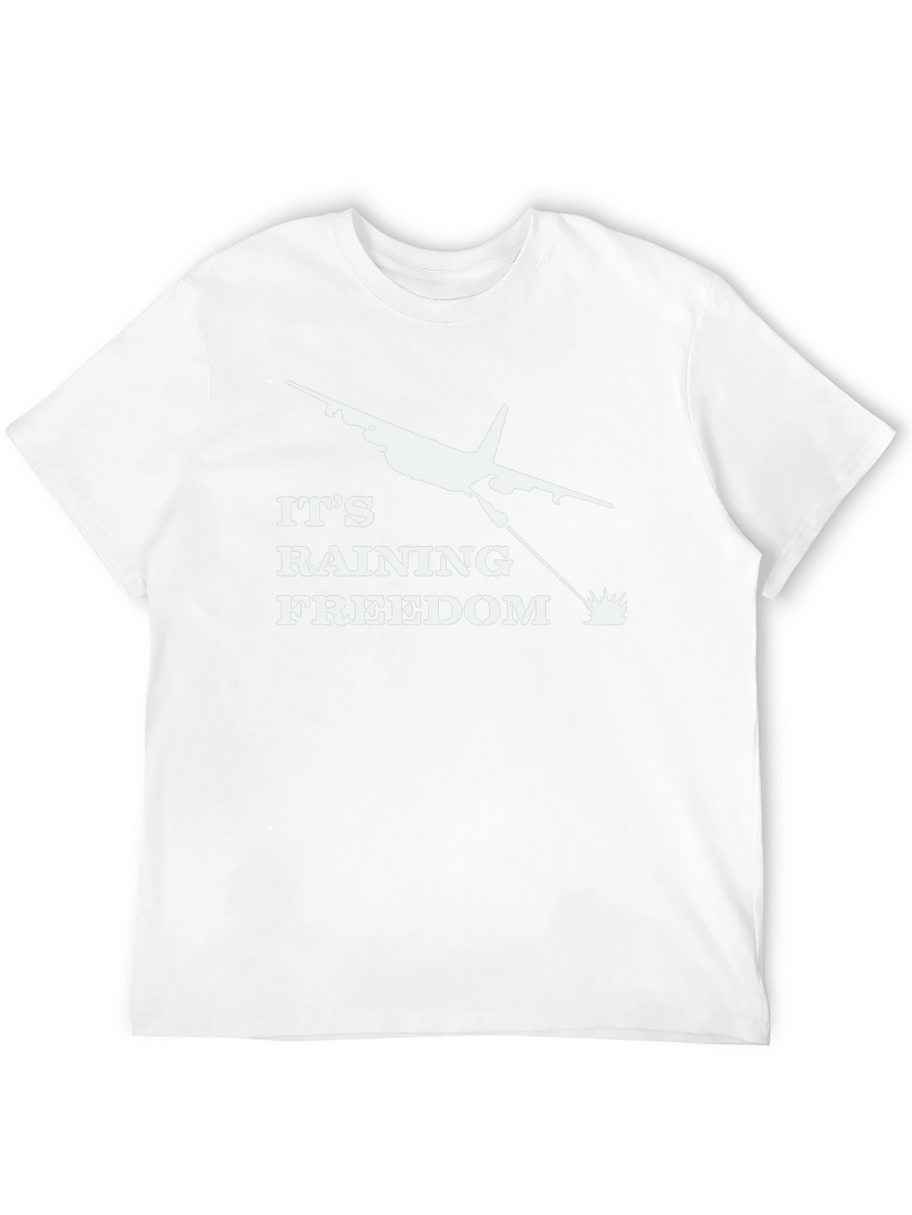 Its Raining Freedom Black Graphic Tee