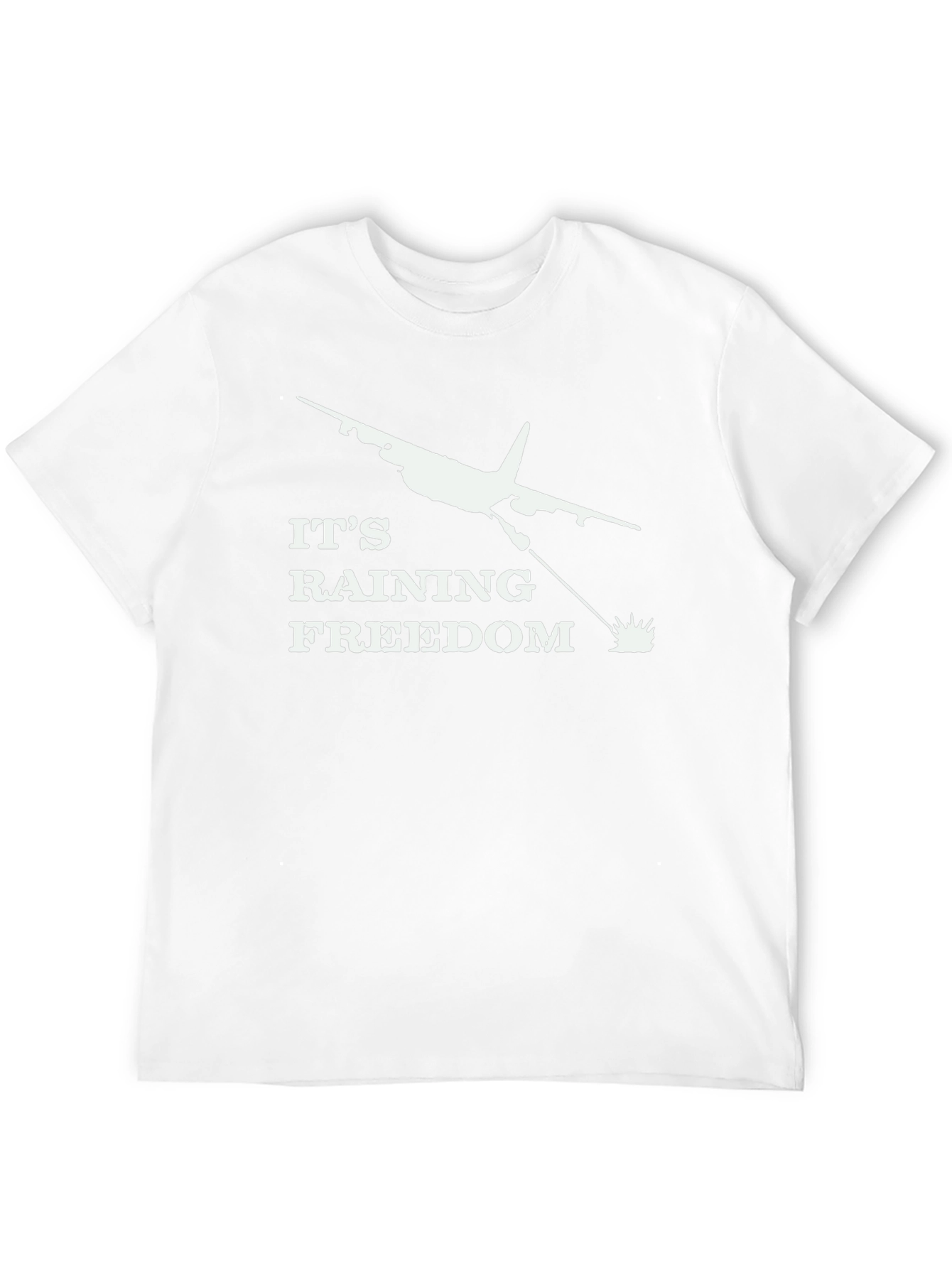 Its Raining Freedom Black Graphic Tee