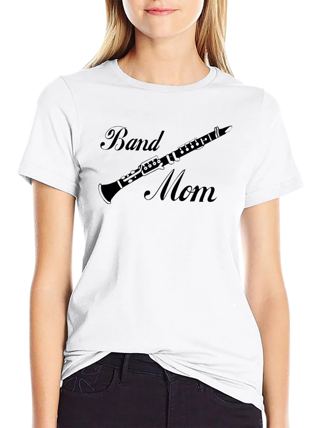 Band Mom Clarinet Player Graphic Tee