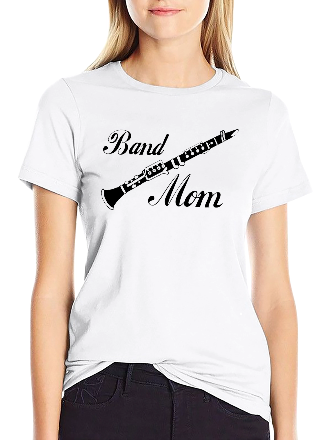 Band Mom Clarinet Player Graphic Tee