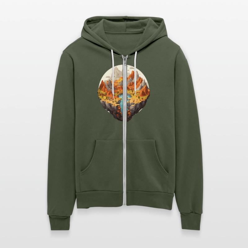 Majestic Mountain Landscape with Serene Waterfall