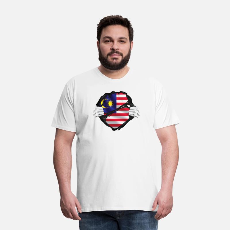 Malaysia Hands Ripped Flag