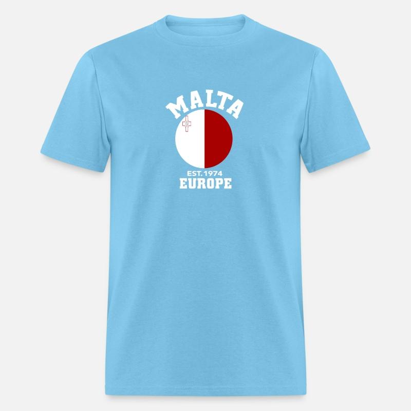Malta Europe Est 1974 Patriotic Flag T Shirt