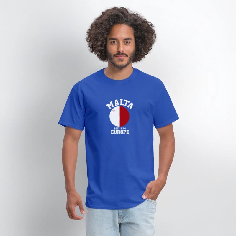 Malta Europe Est 1974 Patriotic Flag T Shirt