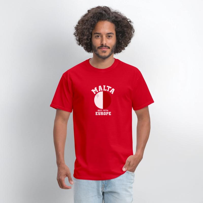 Malta Europe Est 1974 Patriotic Flag T Shirt