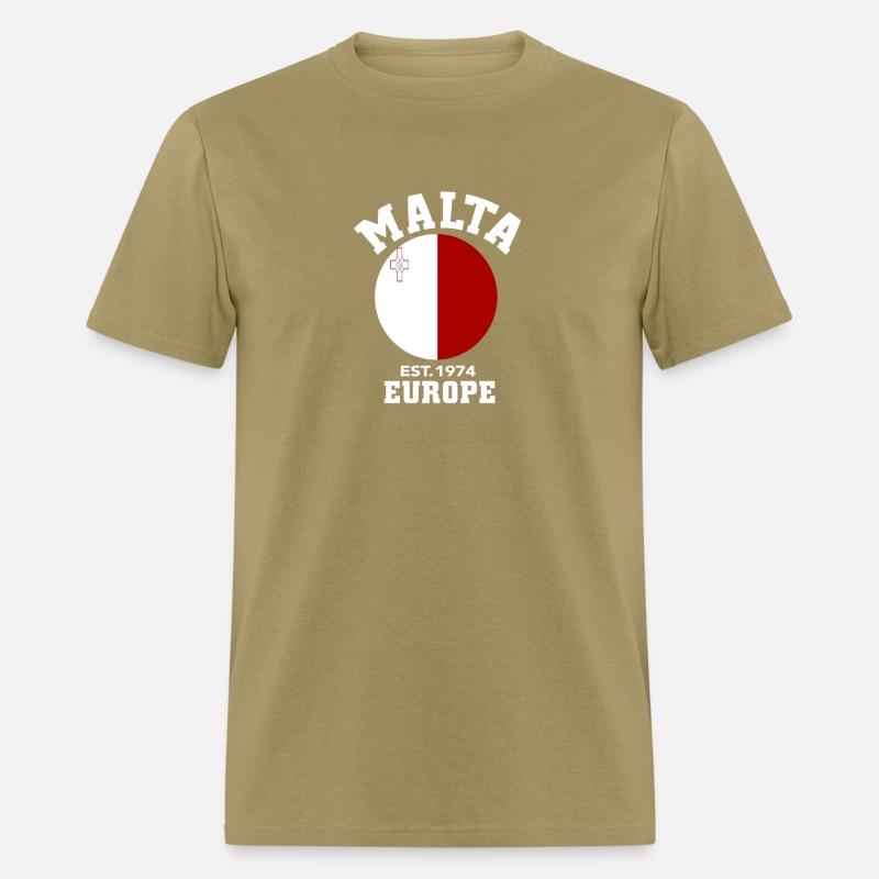 Malta Europe Est 1974 Patriotic Flag T Shirt