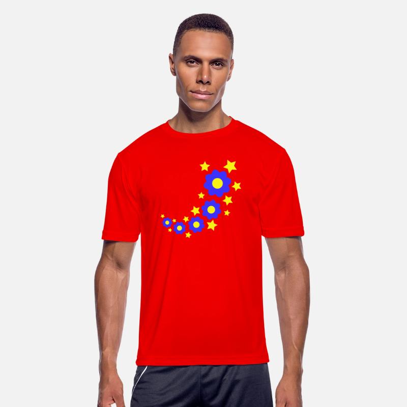 Many Pretty Daisy Flowers Decorative Stars Design