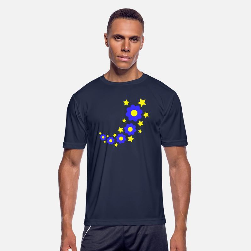 Many Pretty Daisy Flowers Decorative Stars Design