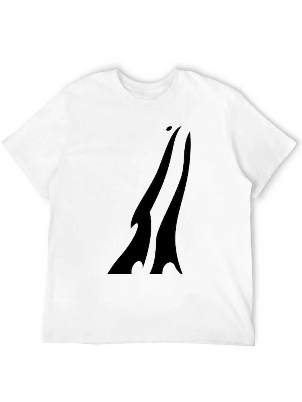 Mens Black Graphic Print T-Shirt