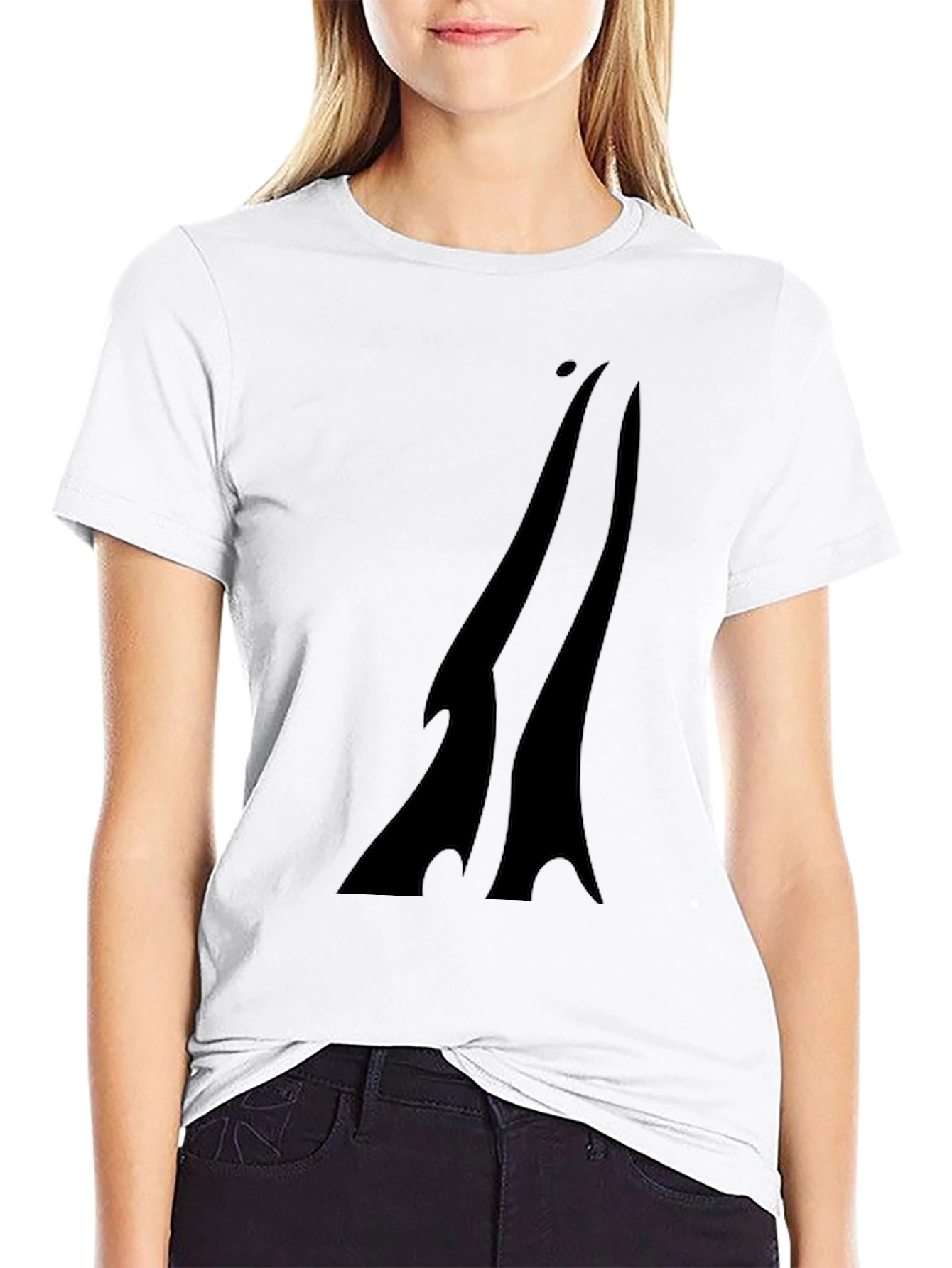 Mens Black Graphic Print T-Shirt