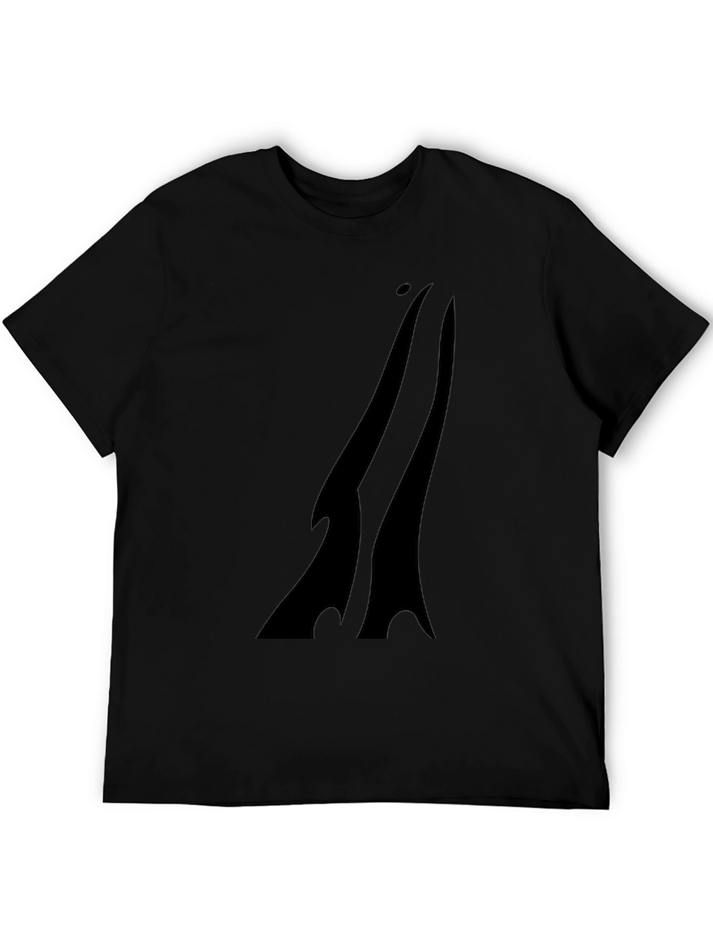 Mens Black Graphic Print T-Shirt