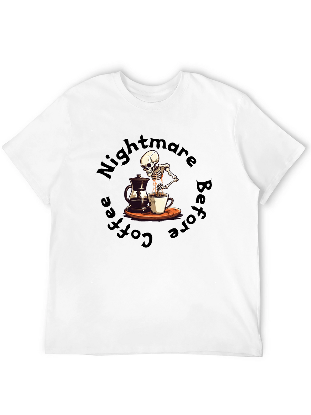 Nightmare Before Coffee T-Shirt - Skeleton Brew