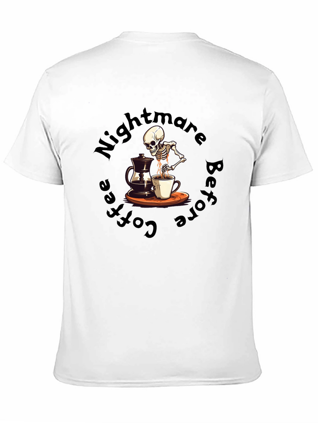 Nightmare Before Coffee T-Shirt - Skeleton Brew