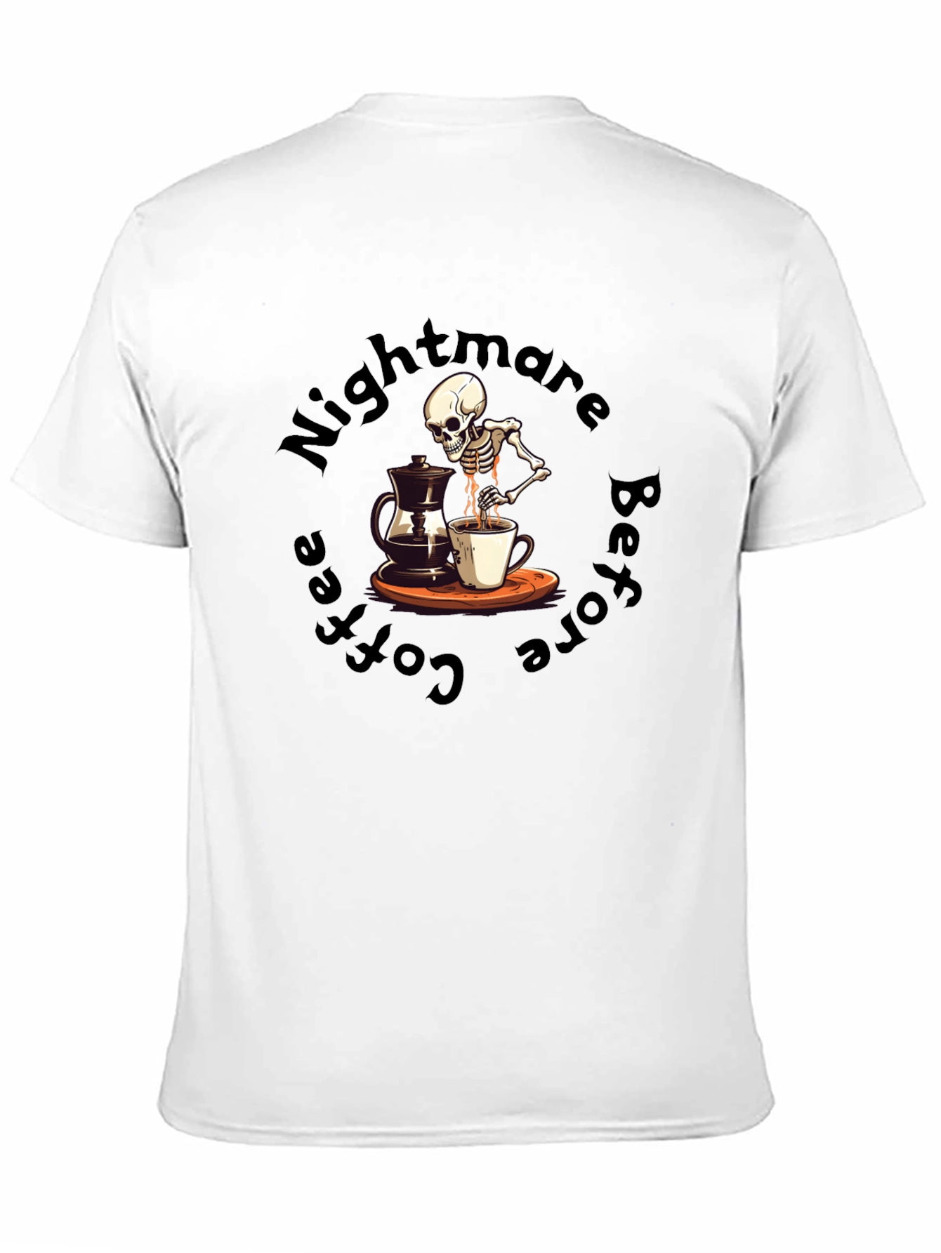 Nightmare Before Coffee T-Shirt - Skeleton Brew
