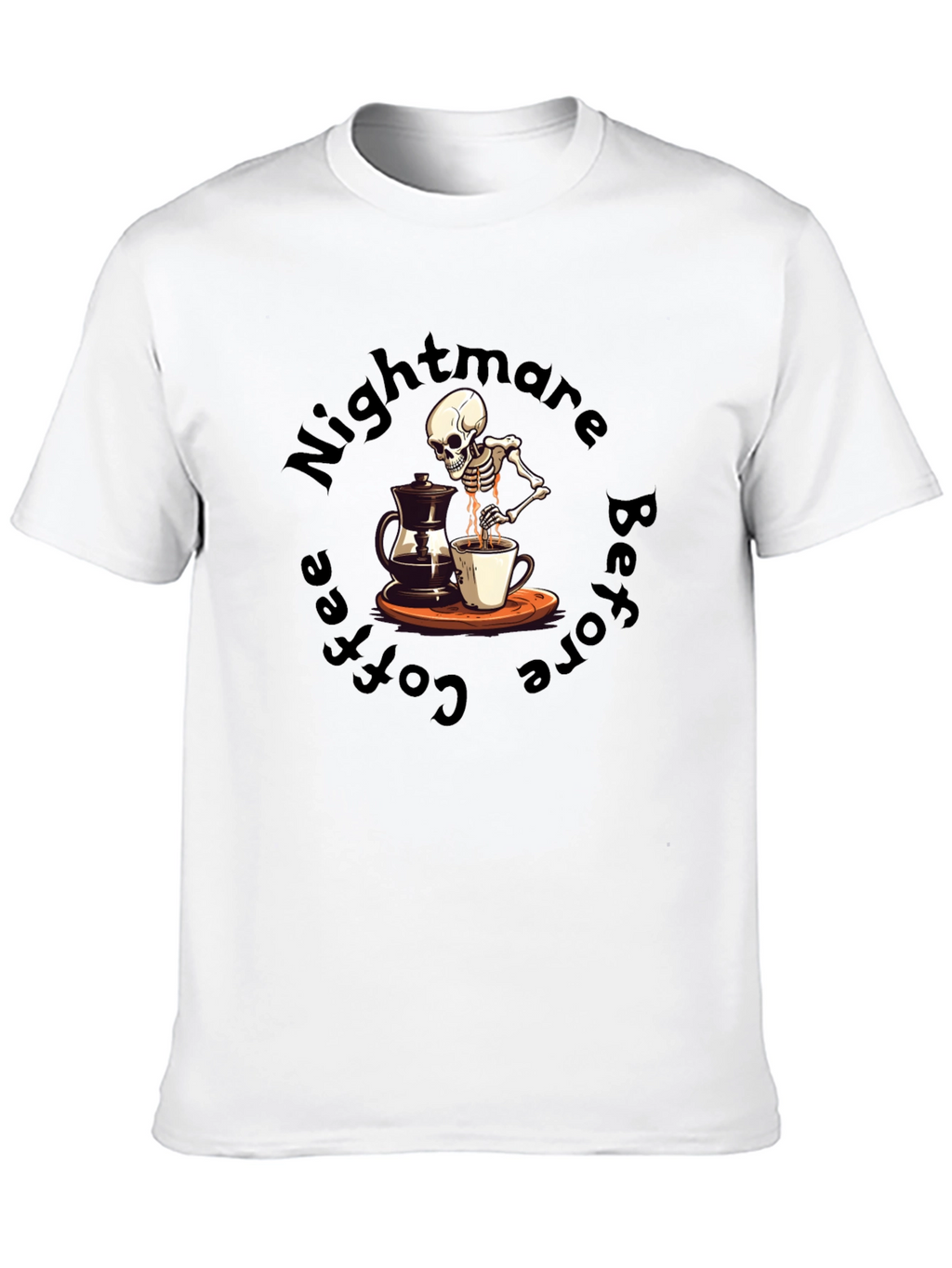 Nightmare Before Coffee T-Shirt - Skeleton Brew