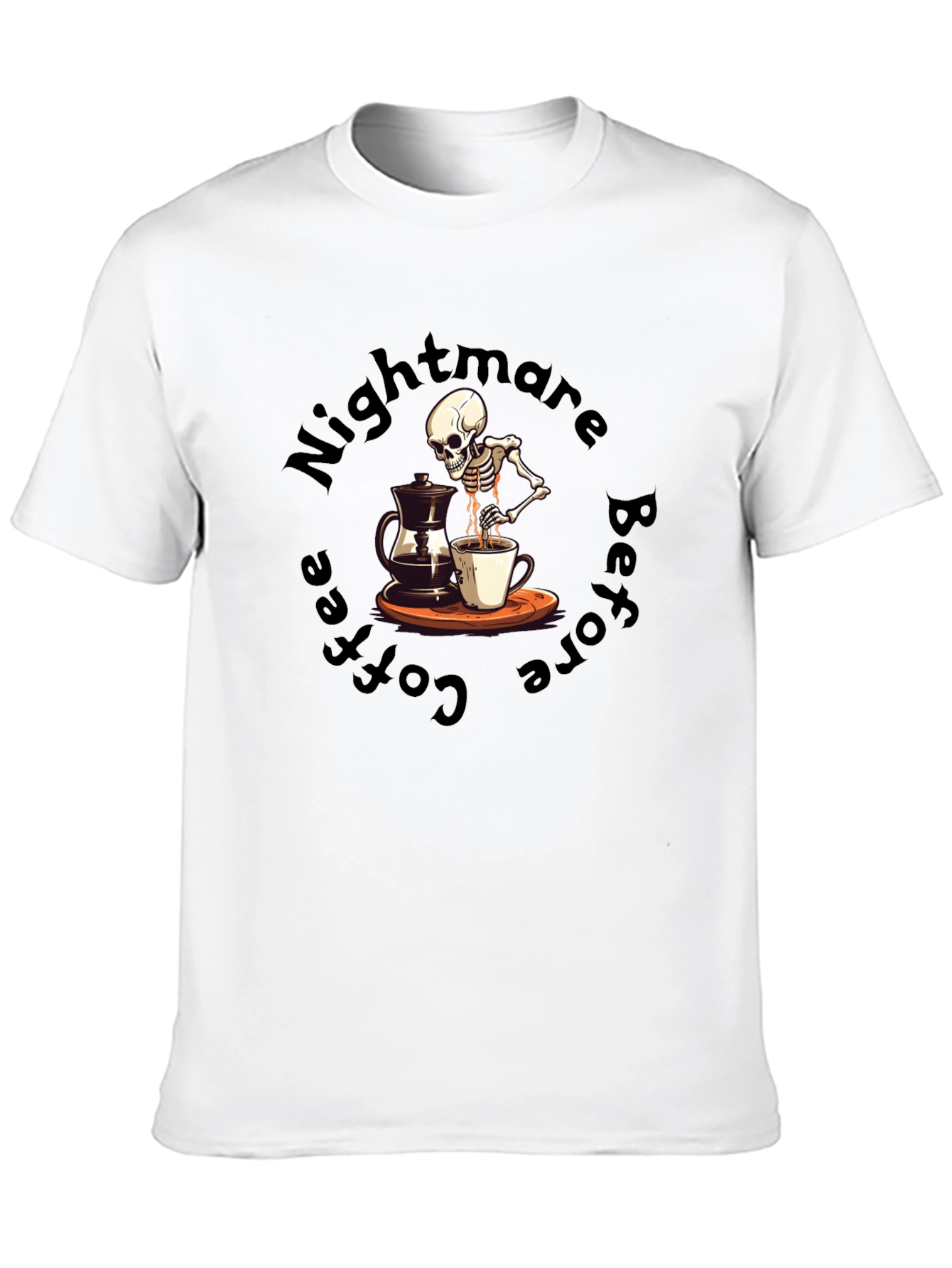 Nightmare Before Coffee T-Shirt - Skeleton Brew