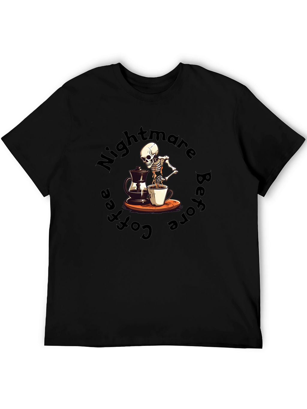 Nightmare Before Coffee T-Shirt - Skeleton Brew