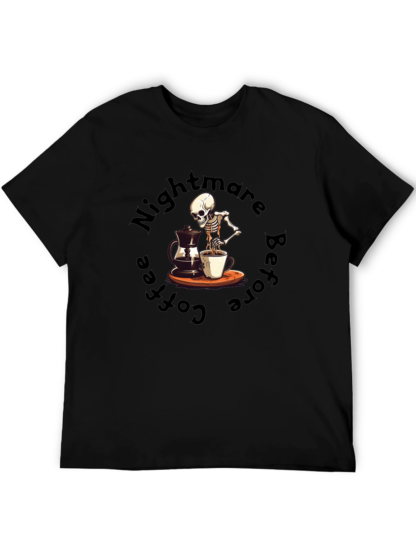 Nightmare Before Coffee T-Shirt - Skeleton Brew