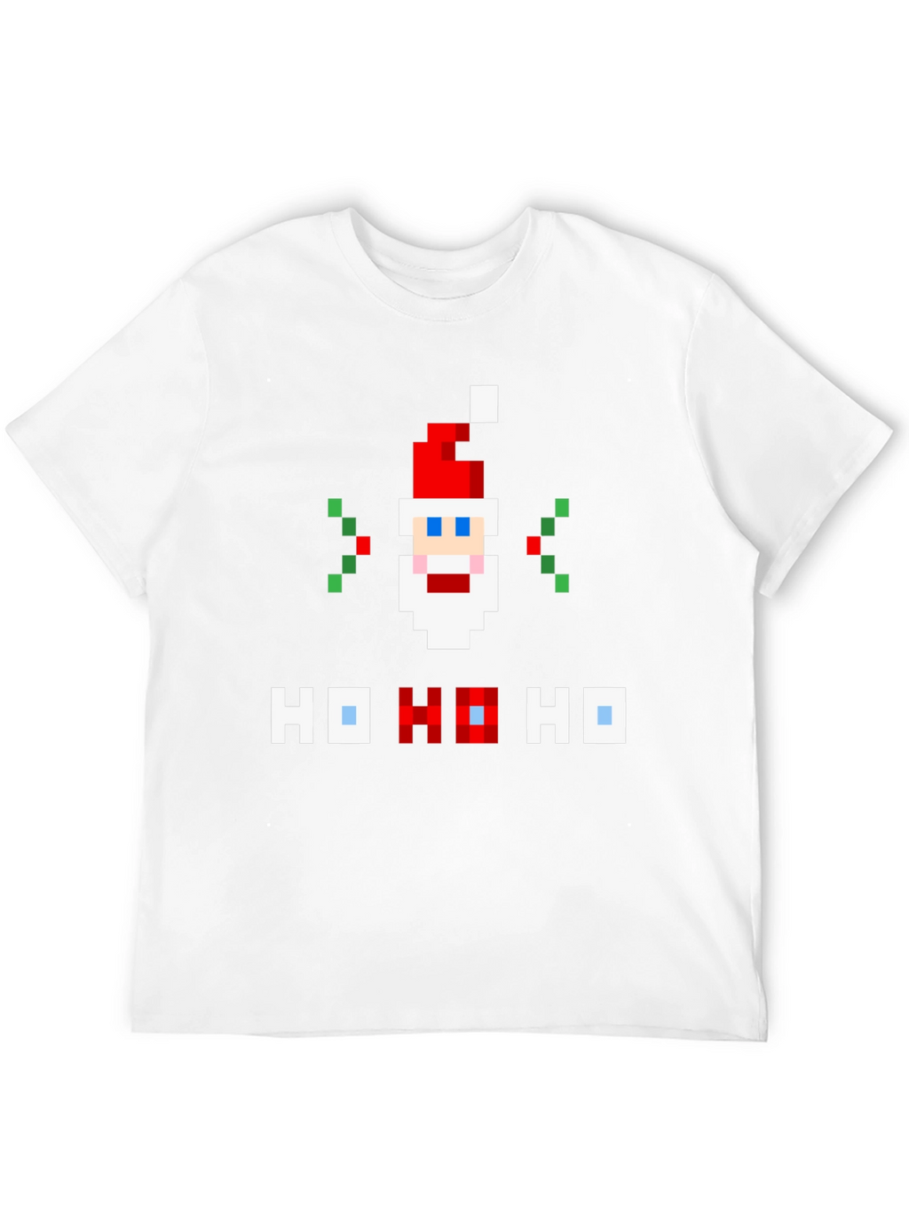 Pixel Santa Ho Ho Ho Graphic Tee