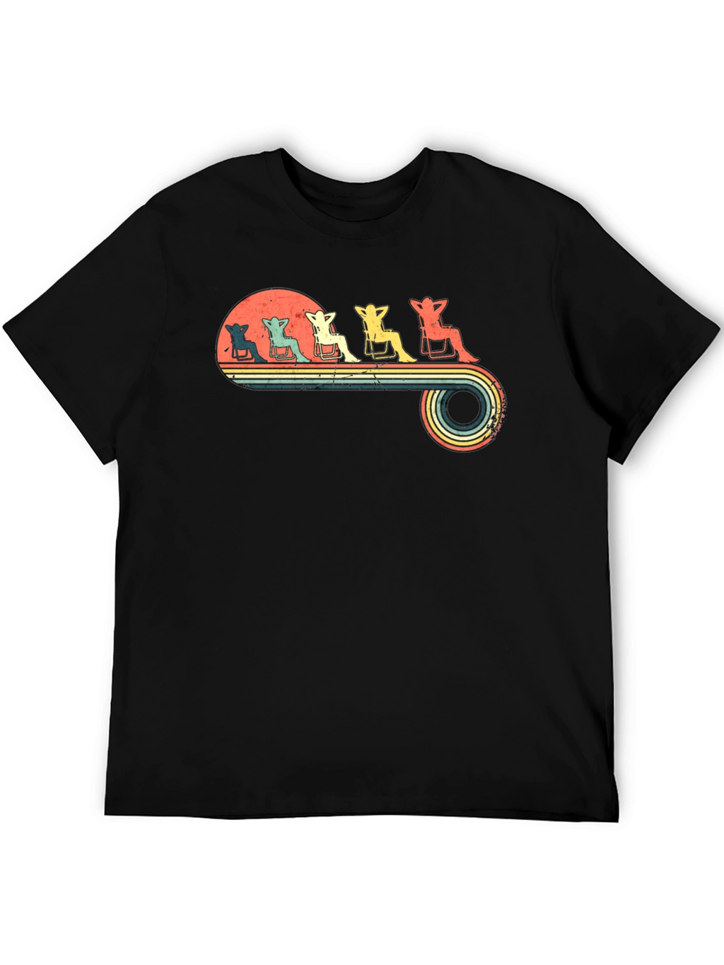 Relaxing Beach Chair Retro T-Shirt