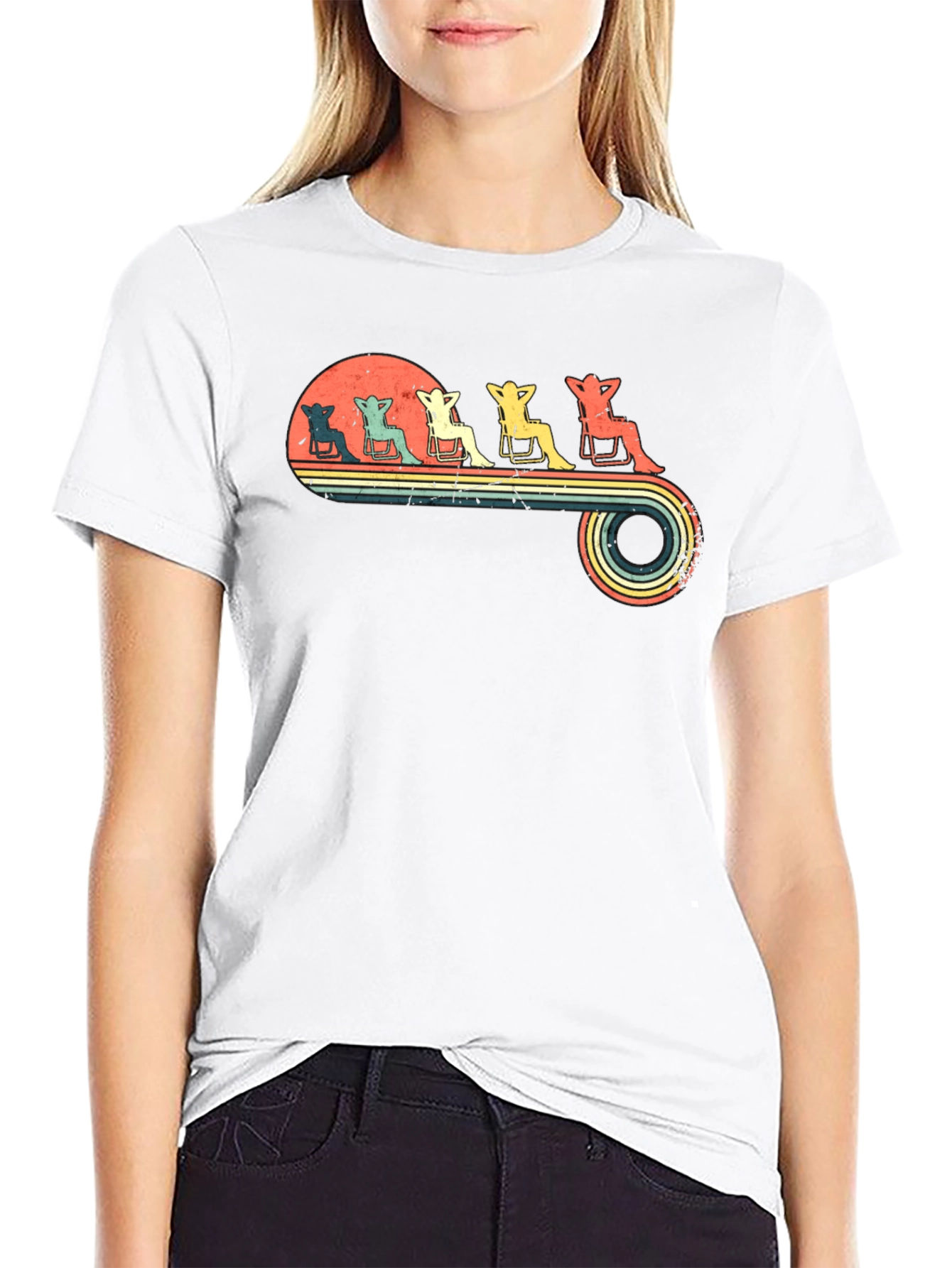 Relaxing Beach Chair Retro T-Shirt