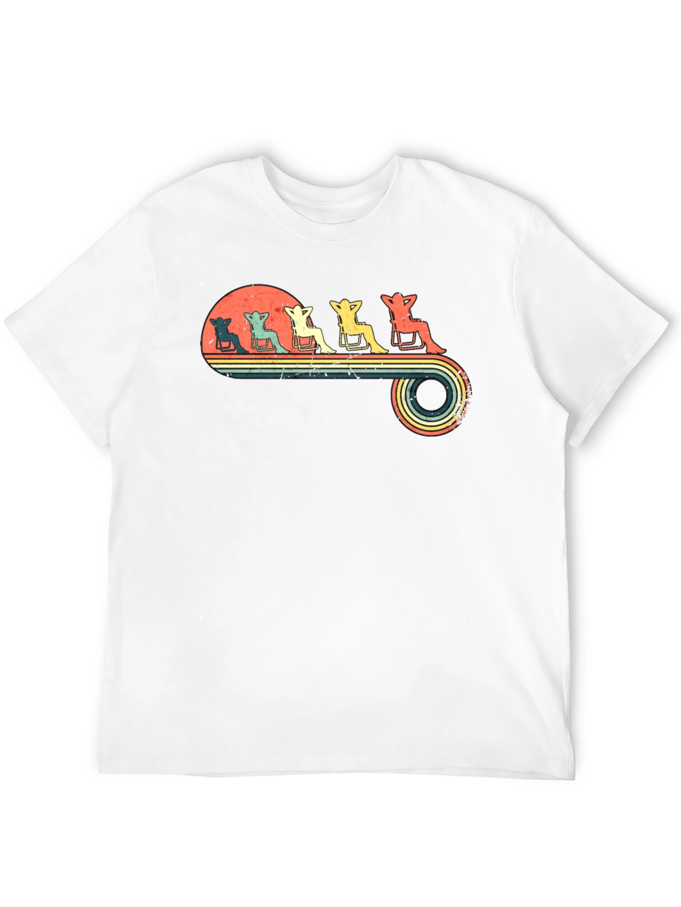 Relaxing Beach Chair Retro T-Shirt