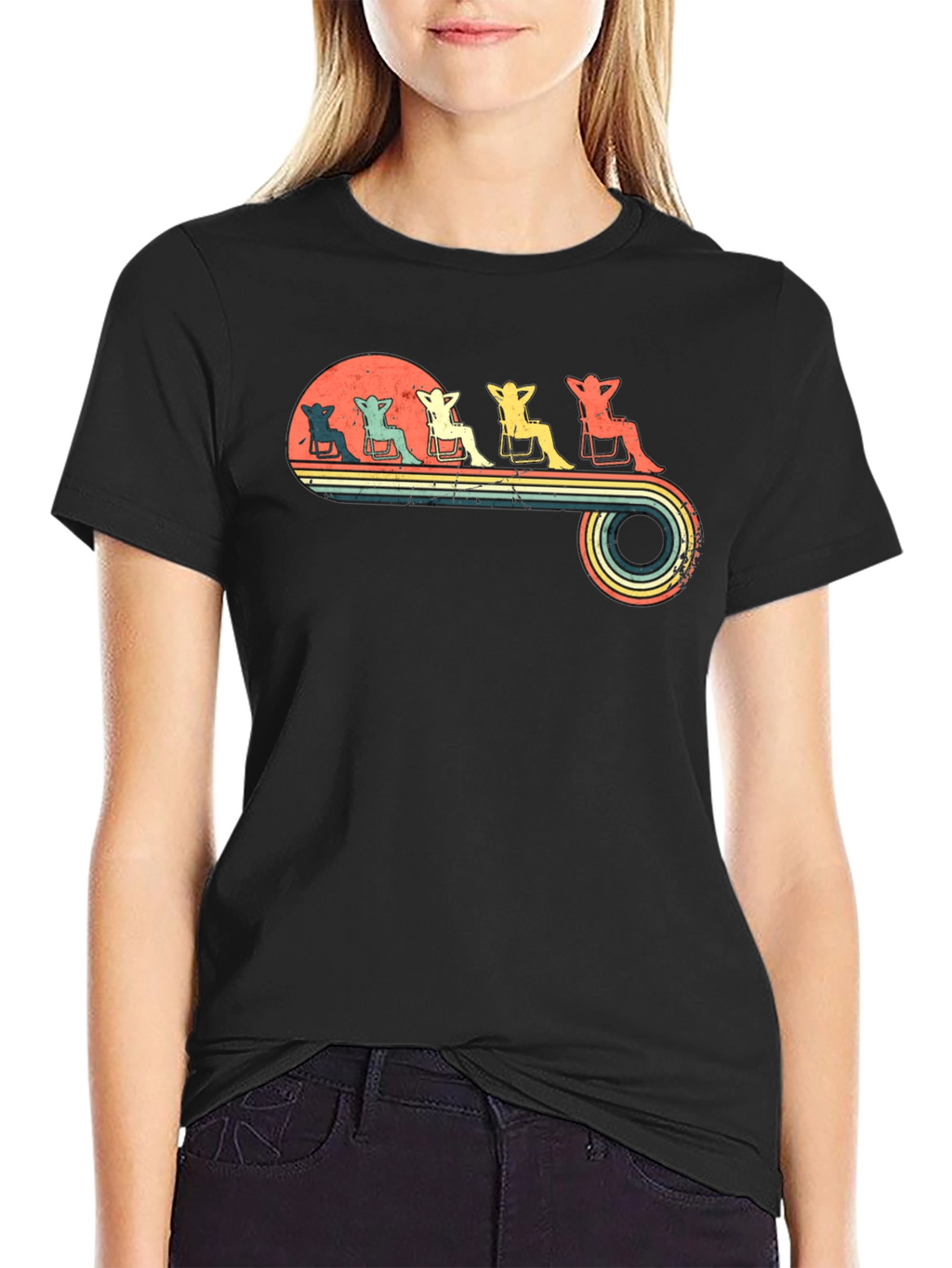Relaxing Beach Chair Retro T-Shirt