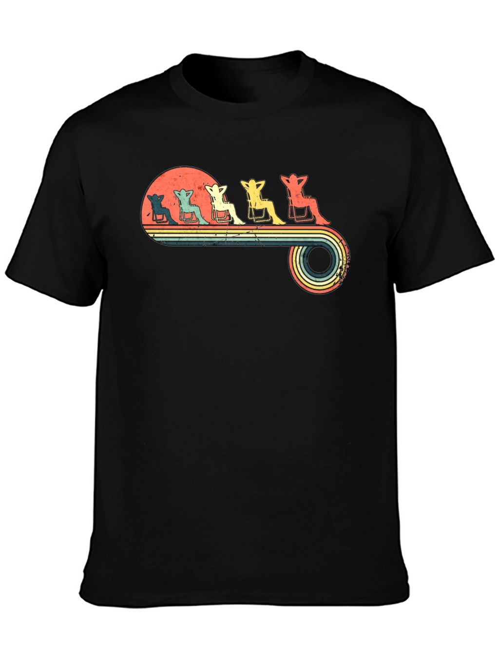 Relaxing Beach Chair Retro T-Shirt