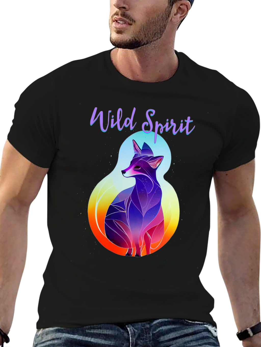 Wild Spirit Fox Graphic Tee - Stylish Casual Wear