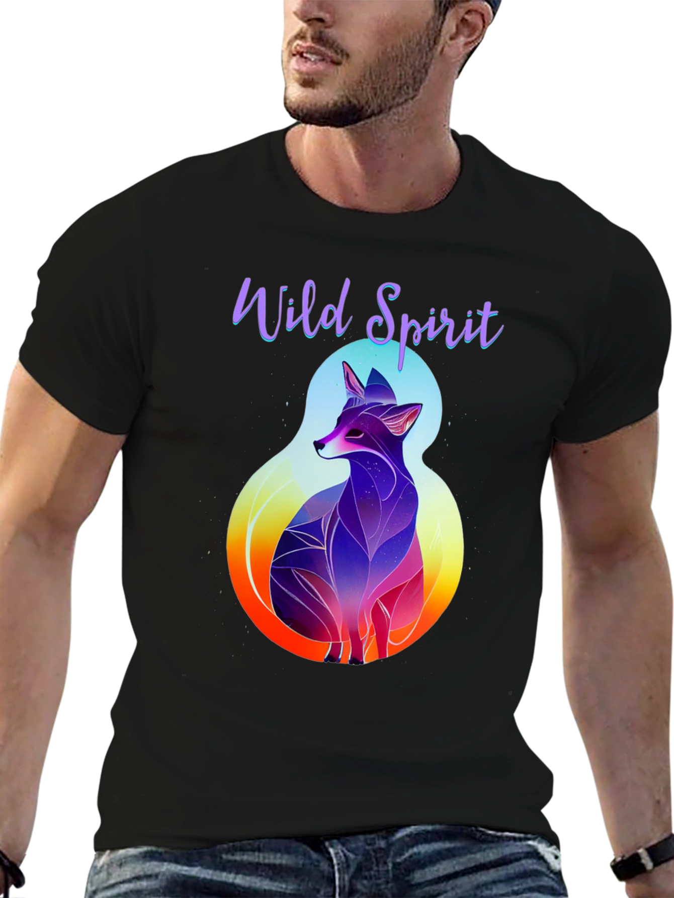 Wild Spirit Fox Graphic Tee - Stylish Casual Wear