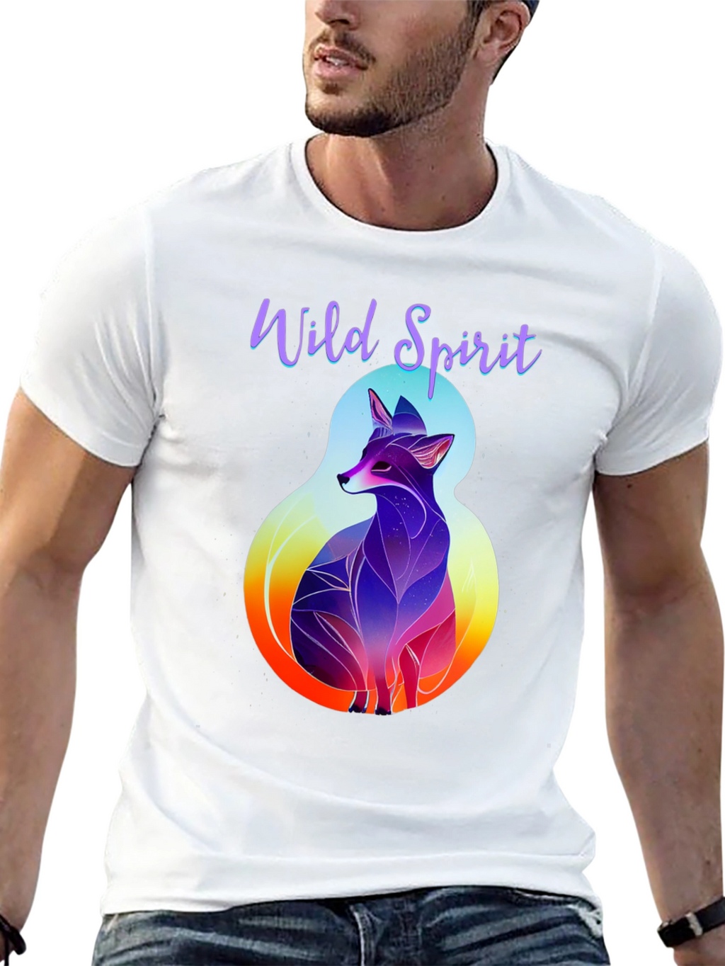 Wild Spirit Fox Graphic Tee - Stylish Casual Wear