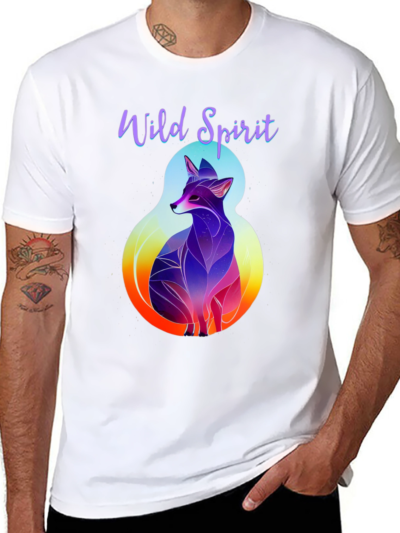 Wild Spirit Fox Graphic Tee - Stylish Casual Wear