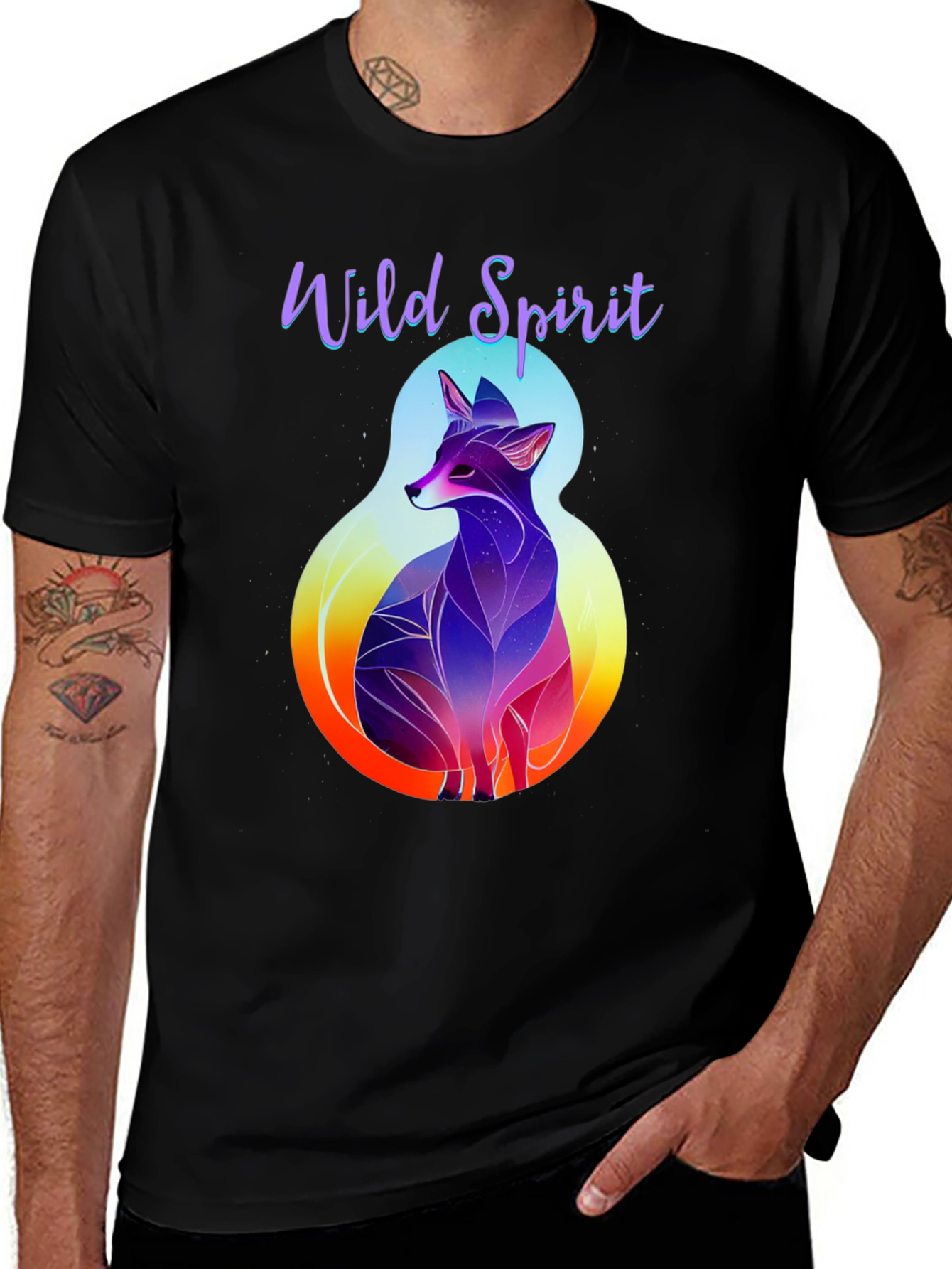 Wild Spirit Fox Graphic Tee - Stylish Casual Wear