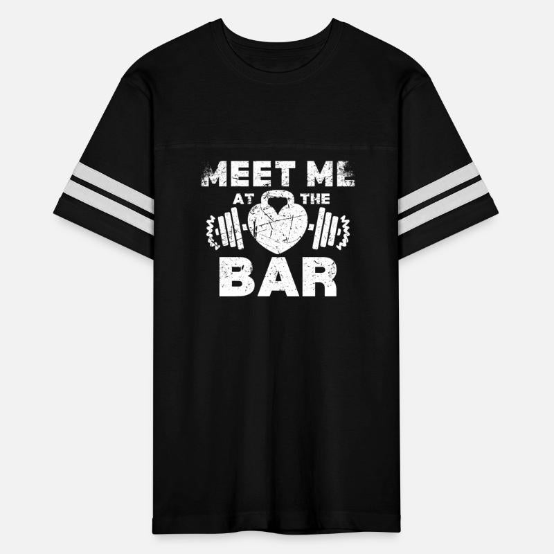 Meet Me At The Bar Funny Gym Barbell Workout