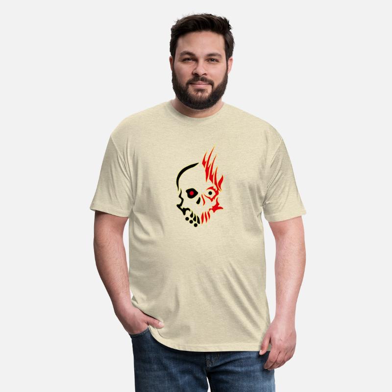 Men s Plus Size Evil and Good skull