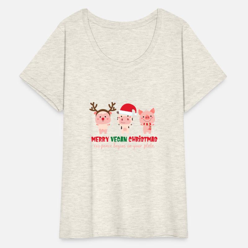 Merry Vegan Christmas Coz Peace Begins Your Plate