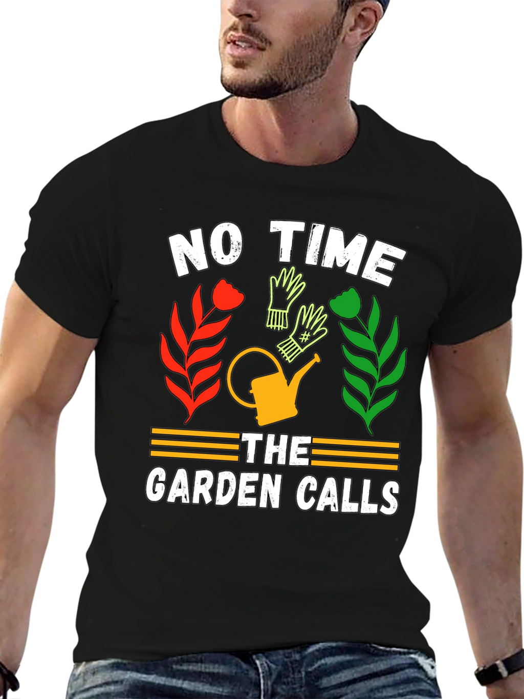 Gardeners Tee: No Time The Garden Calls