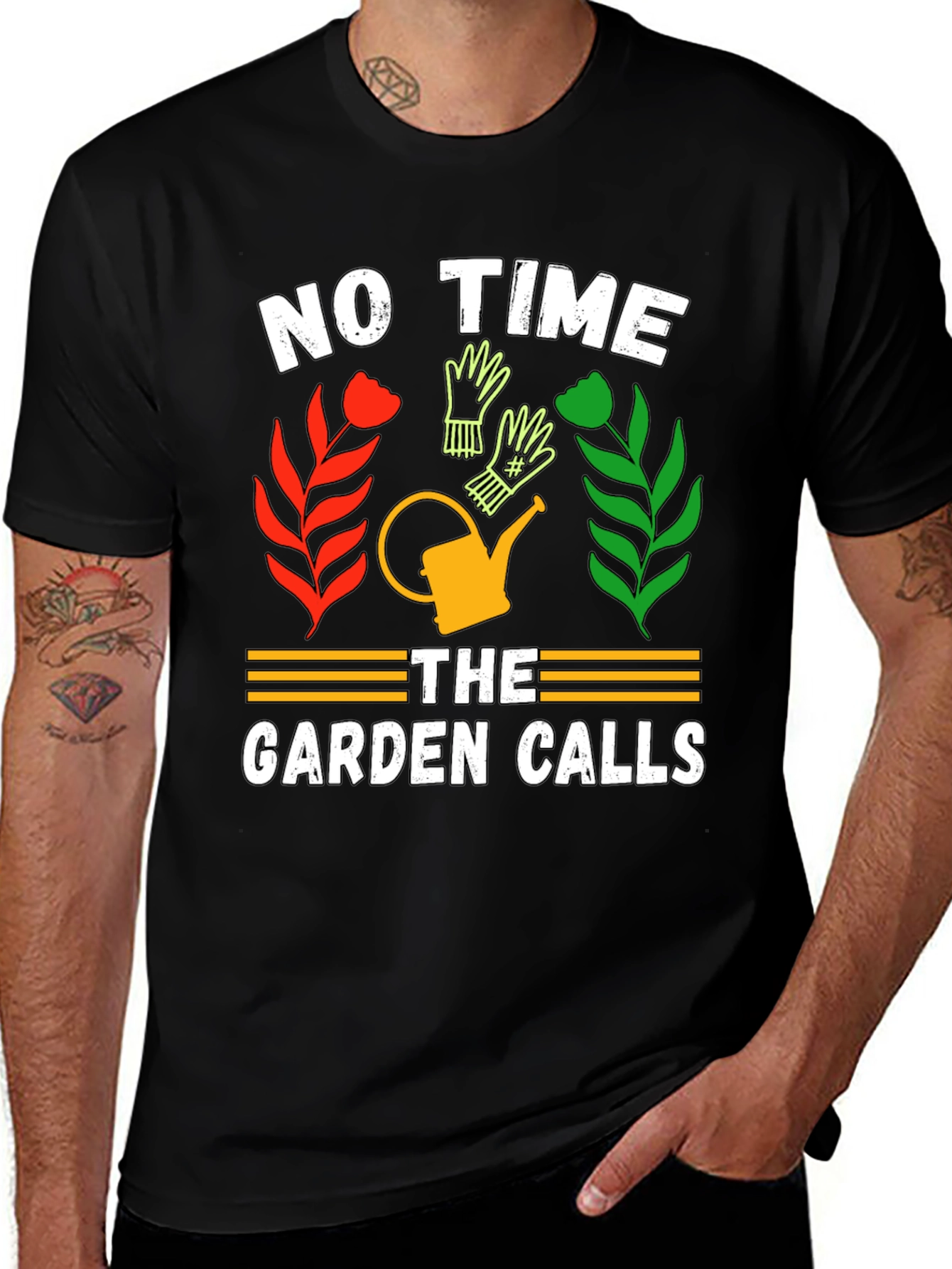Gardeners Tee: No Time The Garden Calls
