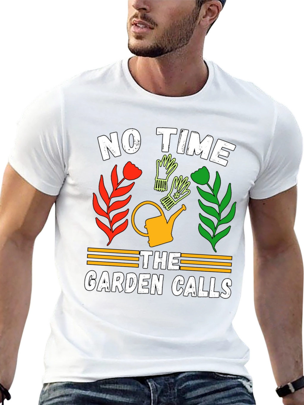 Gardeners Tee: No Time The Garden Calls