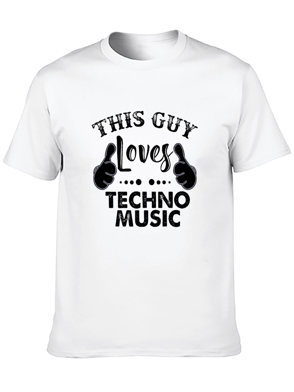This Guy Loves Techno Music Graphic Tee