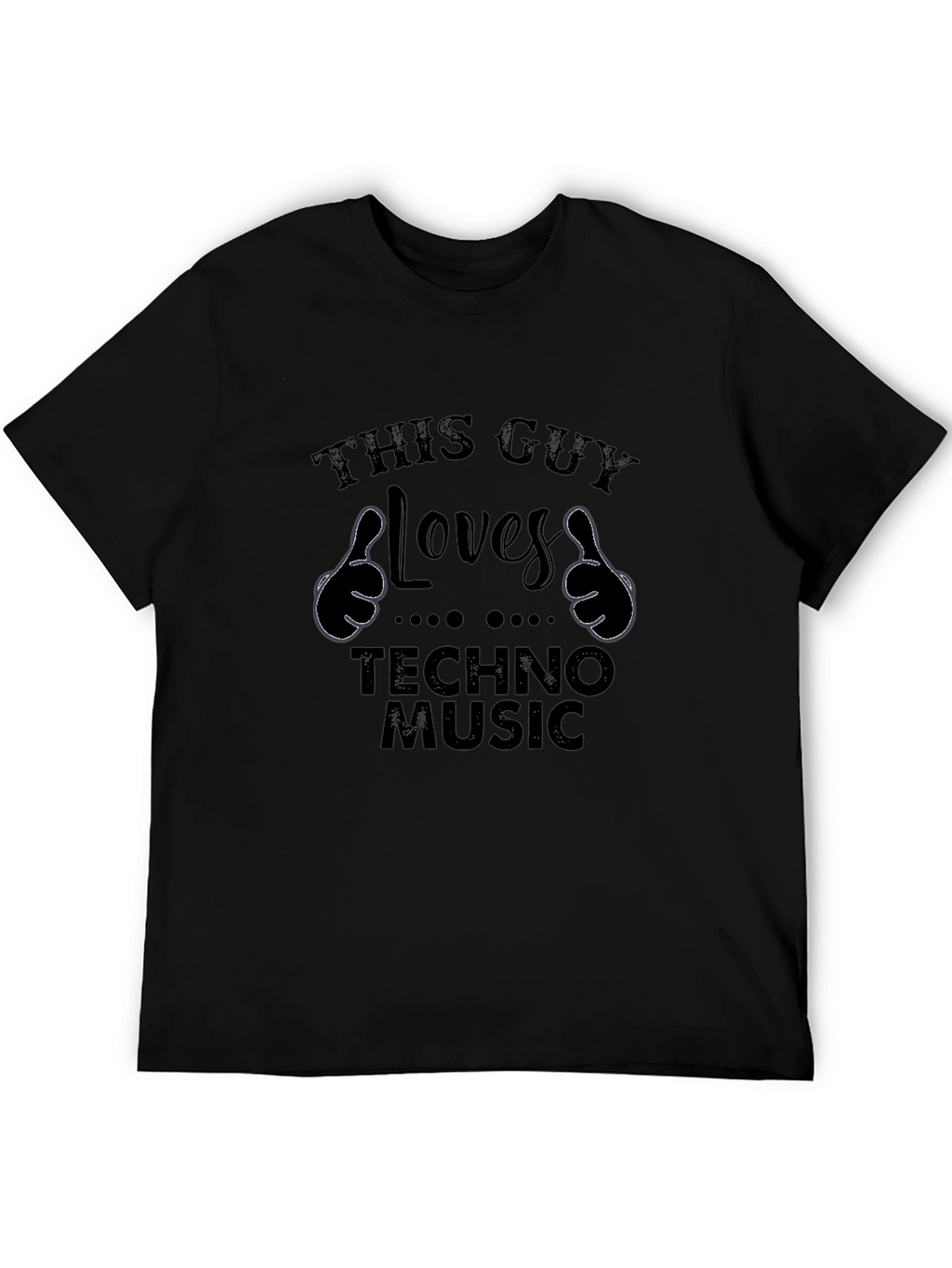 This Guy Loves Techno Music Graphic Tee